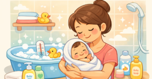How to Bathe a Newborn Baby Safely