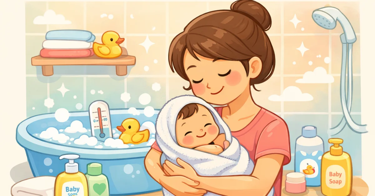 How to Bathe a Newborn Baby Safely