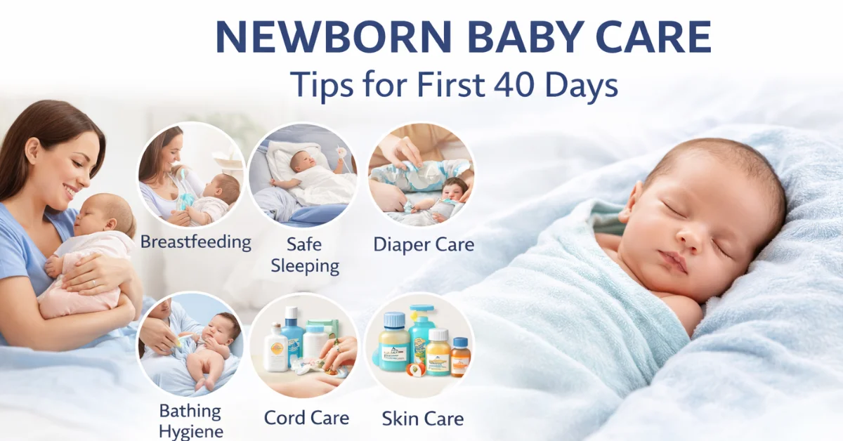 Newborn Baby Care Tips for First 40 Days
